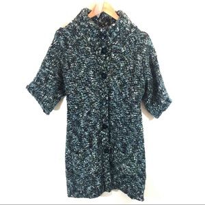 Tabitha Season Stroll Sweater Coat in Teal M